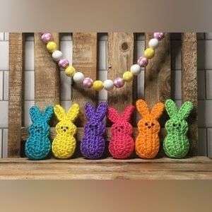 Crocheted 3” Mini Easter Bunny Peeps